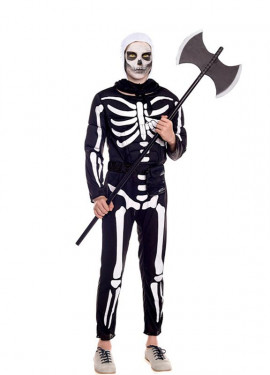 Déguisement de goule démoniaque costume carnaval halloween homme squelette
