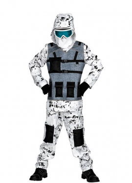 Special Forces Arctic Soldier Costume for Boys