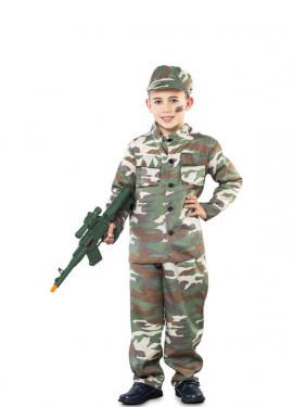 Camouflage soldier costume for children