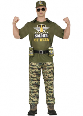 Men's Beer Soldier Costume