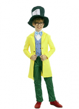 Yellow Hatter costume for boys