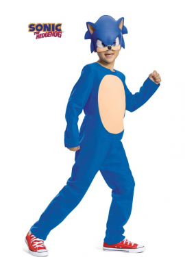 Blue Sonic costume with mask for kids