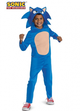 Fato de Sonic do filme Sonic 3 para crianças