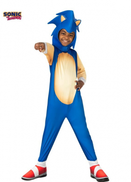 Classic Sonic the Hedgehog Costume with Mask for Kids