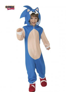 Sonic the hedgehog deluxe hooded costume for kids