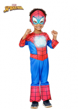 Spidey Gid Preschool Costume with Mask for Boys