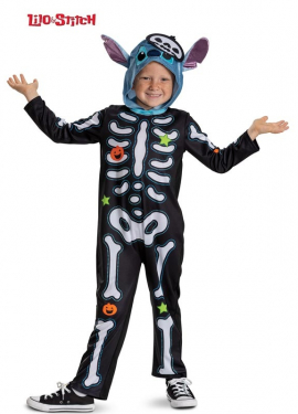 Lilo & Stitch Classic Skeleton Stitch Costume for Kids