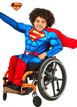 Classic Adaptive Superman Costume with Cape for Boys