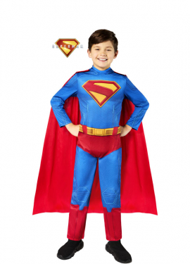 Superman costume with cape for children
