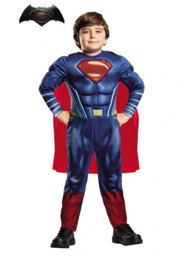 Boxed BvS Muscle Superman Costume for Boys