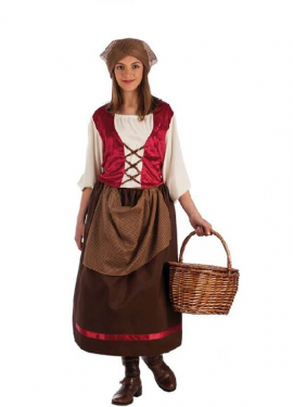 Medieval Tavernkeeper Costume for Girl