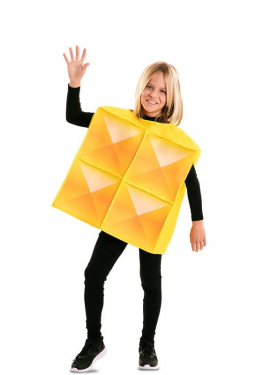 Yellow Tetris costume for children