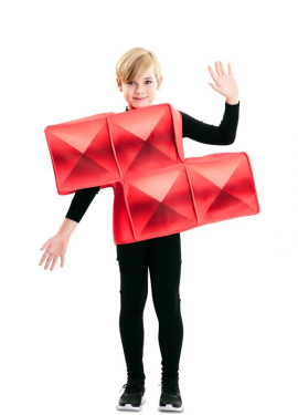 Red Tetris costume for children