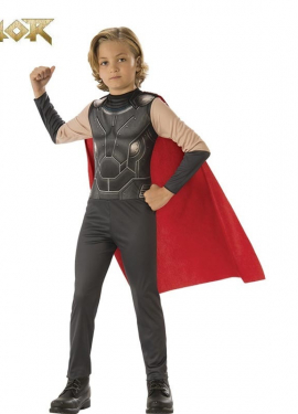 Thor Opp Costume with Red Cape in Box for Kids