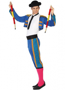 Blue Bullfighter Costume for Men