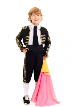 Elegant bullfighter costume for children