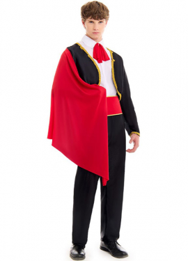 Black bullfighter costume for men