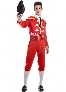 Red bullfighter costume for men