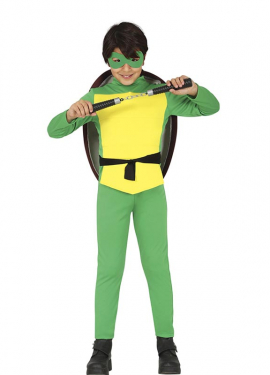 Kids Combat Turtle Costume with Backpack