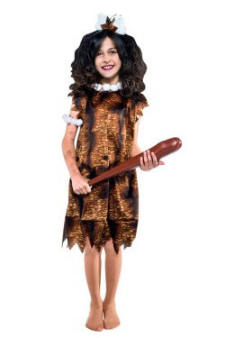 Disfraz de Troglodita para niña Disfraz de Troglodita para niña