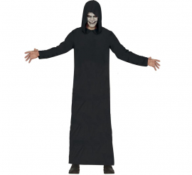 Adult Black Hooded Death Robe Costume