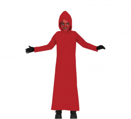 Red Hooded Demon Robe Costume for Kids