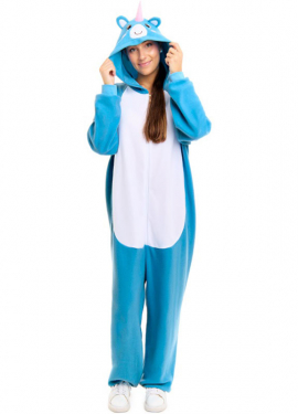 Blue Unicorn Costume for Adults