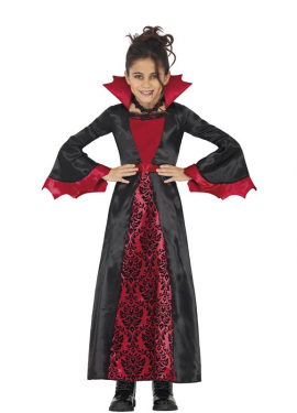 Burgundy Vampiress Costume for Girls