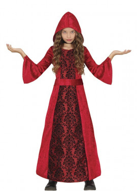 Red hooded vampire costume for girls