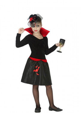 Deguise Toi Costume Da Vampira Elegante Per Bambina Taglia L (10-12 Anni)