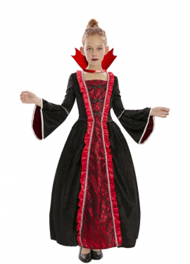 Elegant Vampiress Costume for Girls