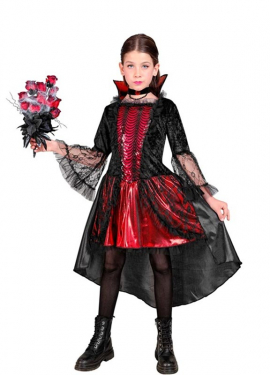 Elegant Vampiress Costume for Girls