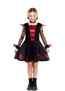 Elegant Vampiress Costume for Girls
