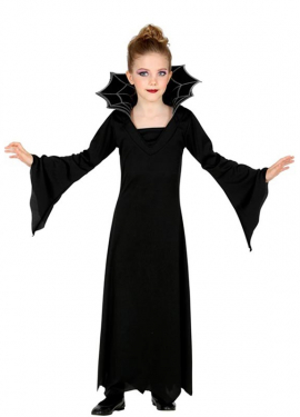 Black Vampiress Costume for Girls