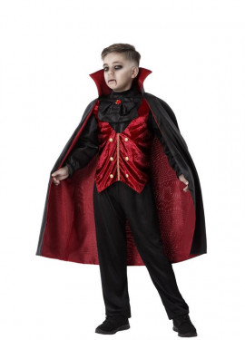 Burgundy Vampire Costume for Boys