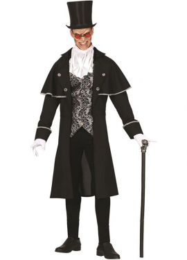 Silver Vampire Costume for Men