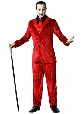 Red Elegant Vampire Costume for Men