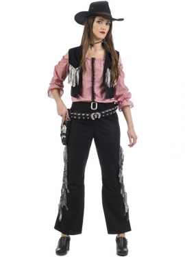 Costumes de cowgirl noirs pour filles