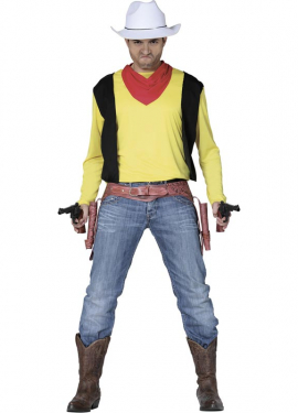 Yellow cowboy costume for men