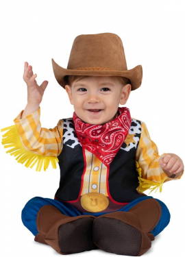 Cowboy costume with hat for babies and children