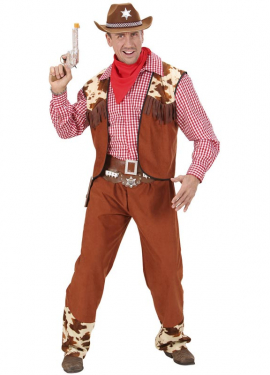 Men's Plaid Cowboy Costume