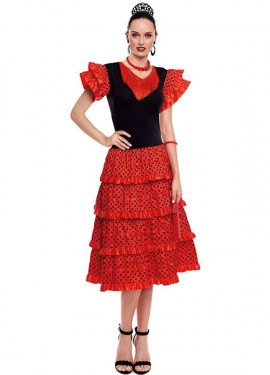 Disfraz de Flamenca Negro para mujer