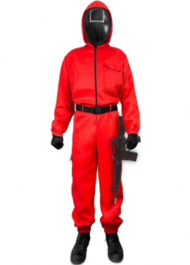 Red Accomplice Vigilante Costume for adults