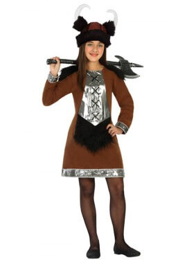 Disfraz de Vikinga para niña