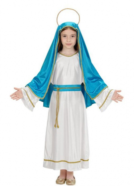 Disfraz de Virgen María para niña