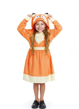 Zorrito costume in hooded dress for girls and teenagers