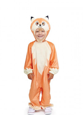 Fato de raposa laranja com chapéu para criança
