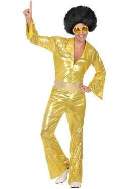 Disfraz Disco Dorado para hombre