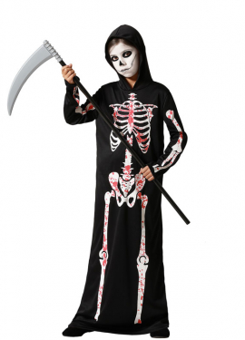 Bloody Skeleton Costume for Kids