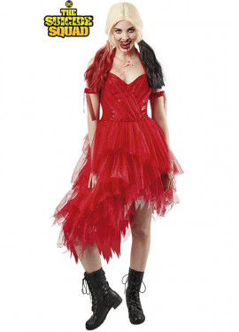 Disfraz Harley Quinn Escuadrón Suicida 2 Vestido Rojo para Mujer